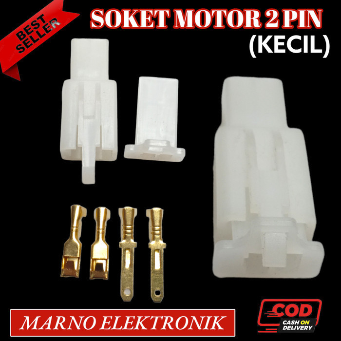 SOKET MOTOR 2 PIN KECIL SOCKET 2PIN ASLI ORIGINAL ORI -BB12