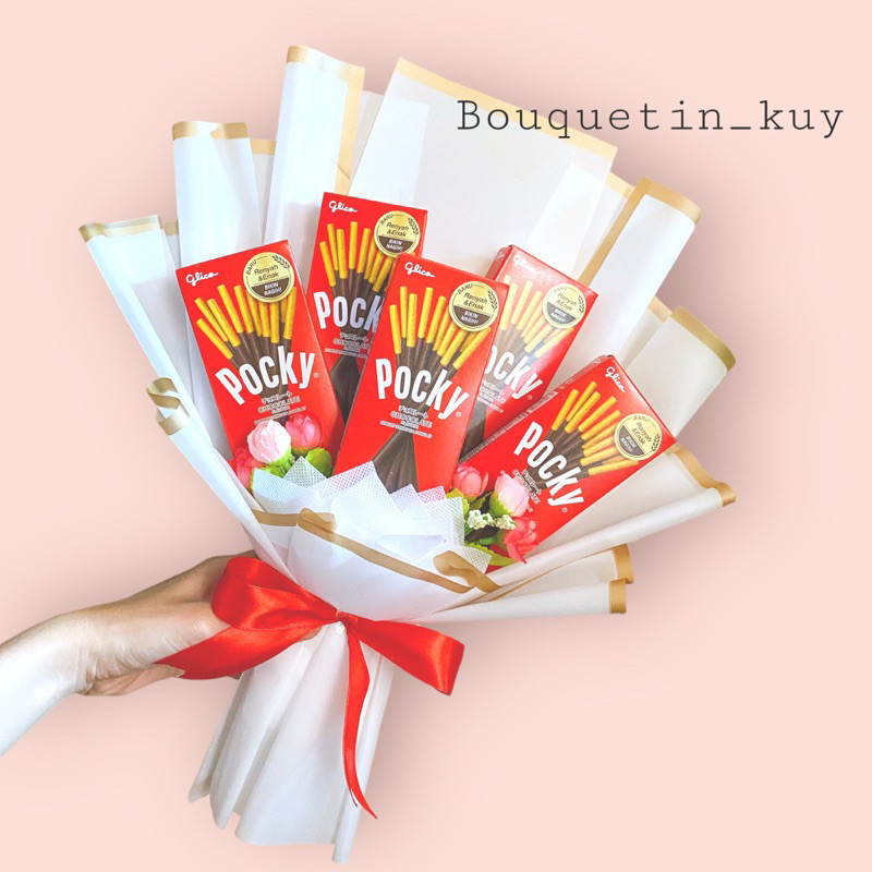 

(BUKET SNACK 0012) Buket Snack Pocky 22 gr Murah Untuk Hadiah Kado Gift Wisuda Graduation Ultah Ulangtahun Wedding Engagement/ Baru Mewah