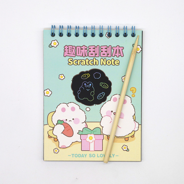 

Desain Sampul Kustom dengan Kertas Gambar Notebook Goresan Pelangi