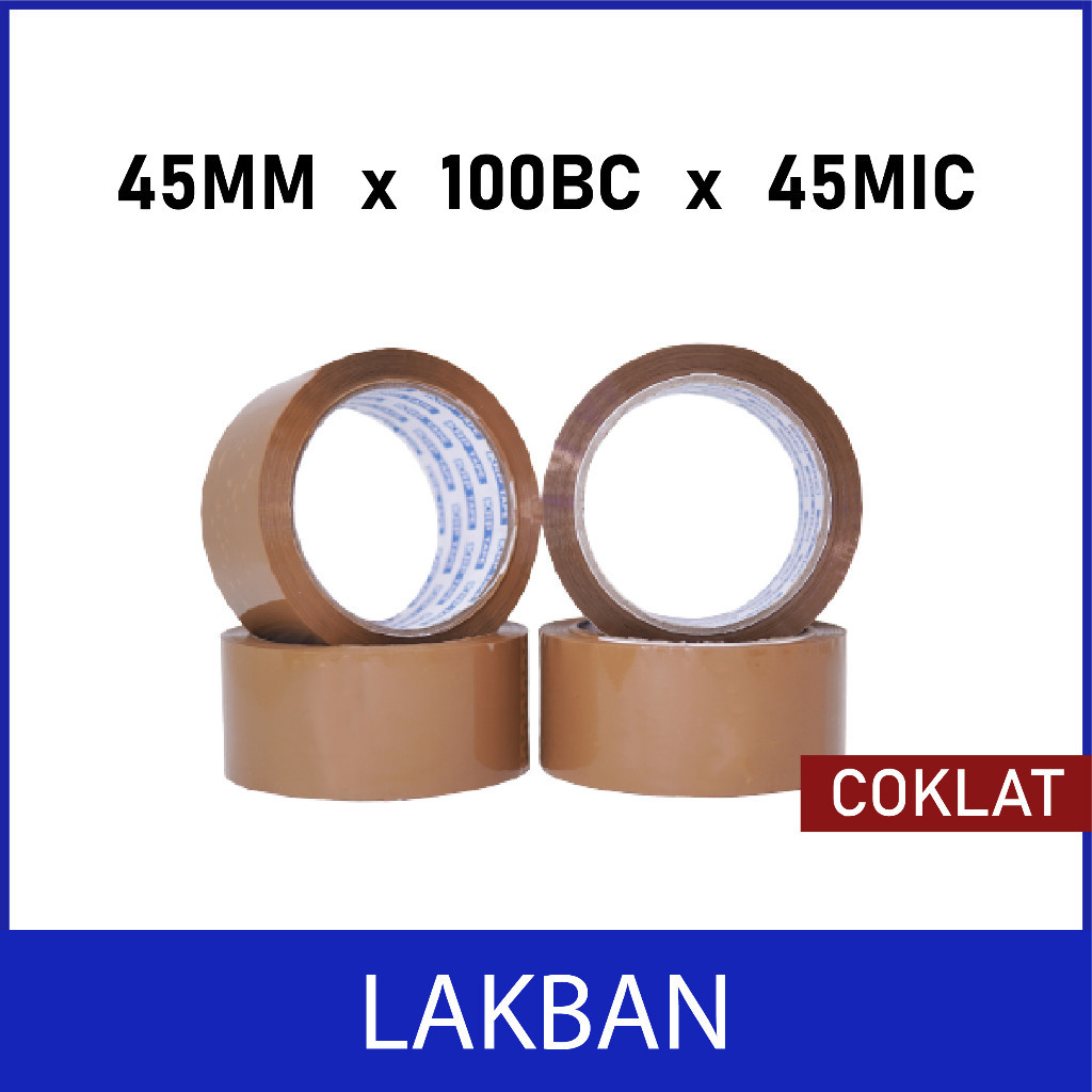 

LAKBAN BENING 100YARD | LAKBAN COKELAT 100YARD BC X 45MM