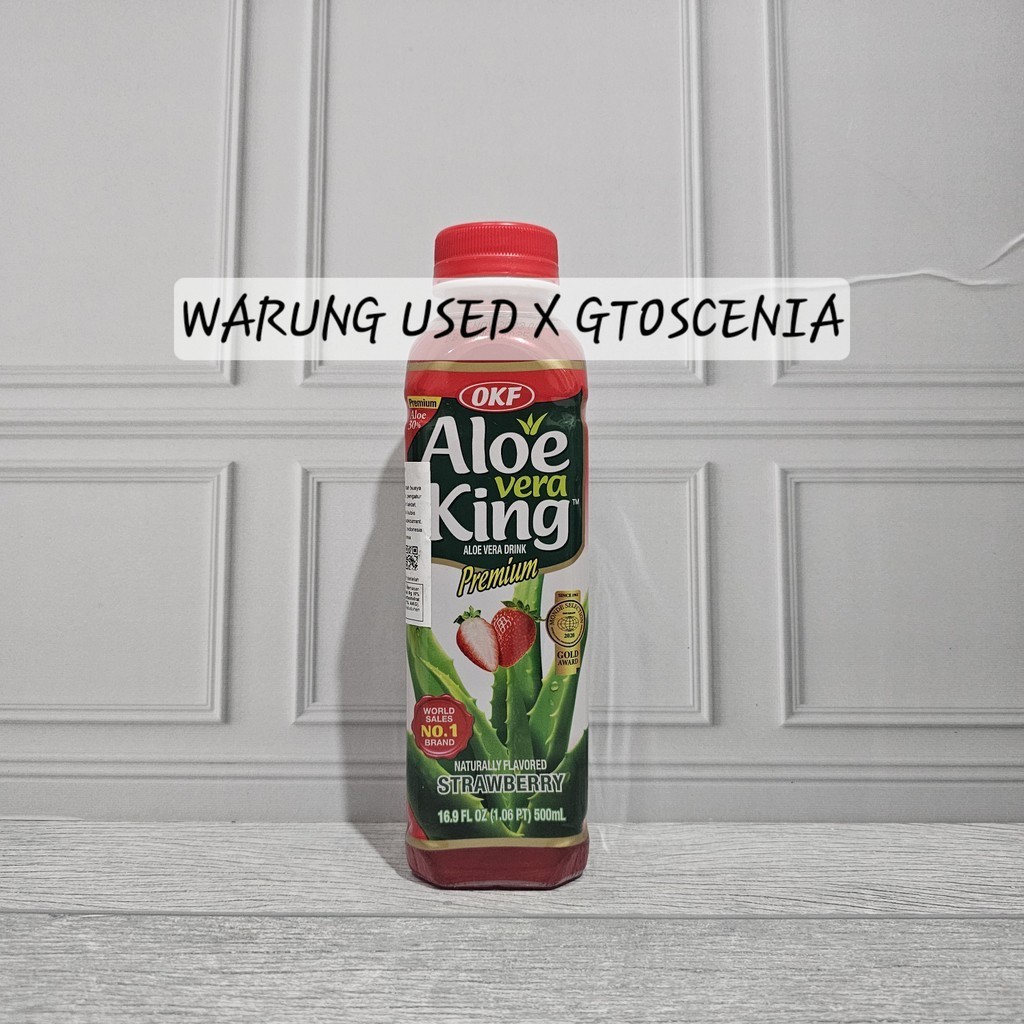 

OKF Aloe Vera King Drink 500ml Strawberry minuman lidah buaya