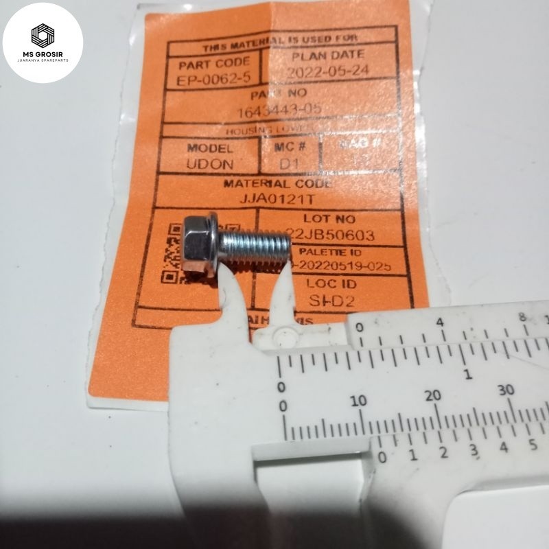 Baut Blok kunci 8 M6 x 12 original universal baut 10