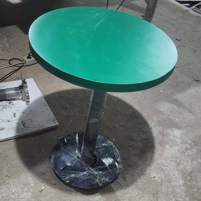 meja cafe meja bulat custom hpl