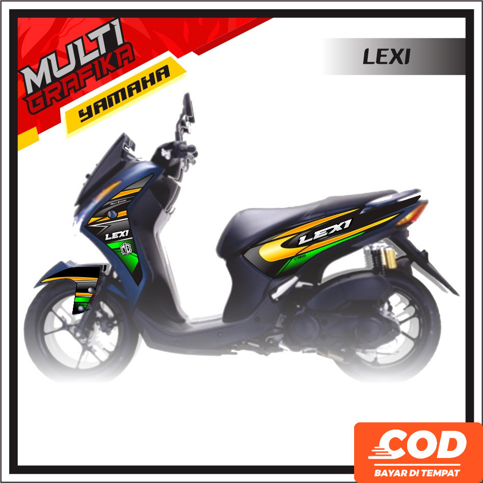 stiker Motor Variasi Lexi Sticker Striping Variasi Lexi Decal Yamaha Lexi