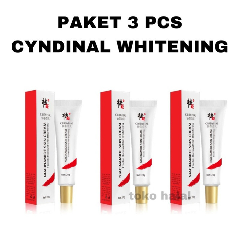 (PROMO DAPAT 3 PCS) BPOM CINDYNAL FLEK CREAM CREAM PENGHILANG FLEK HITAM MEMBANDEL DI WAJAH TERLARIS