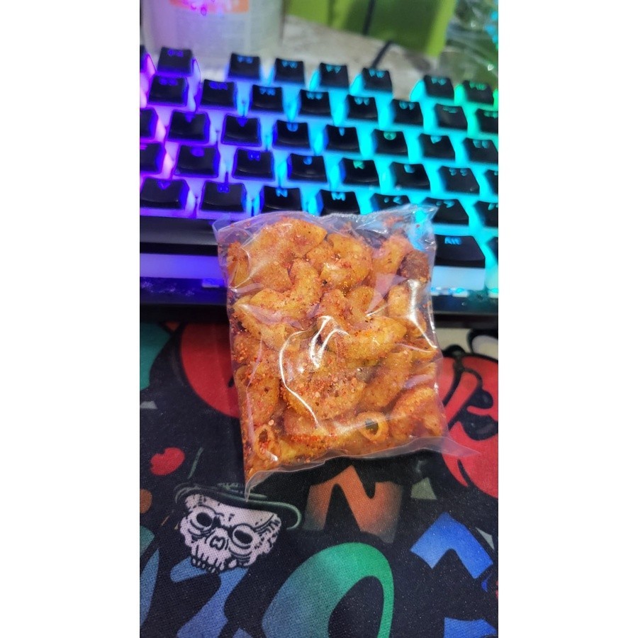 

Makaroni pedas 20gr Makaroni bantet Rizqy Basreng Termurah mini Basreng pedas Baso goreng pedas Moring Kripca Pedas Amanah