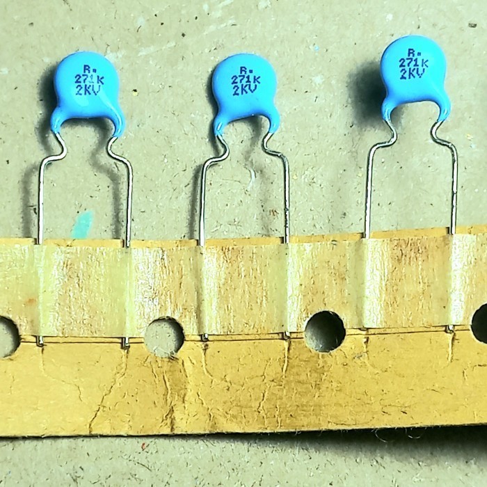kapasitor 271K 2KV original 271 270pf 2000v 2000 v capasitor keramik 1kv Fajar elektro 2