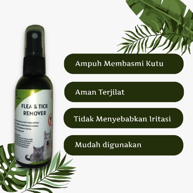 Obat Kutu Kucing Spray Aman Terjilat Flea & Tick Remover