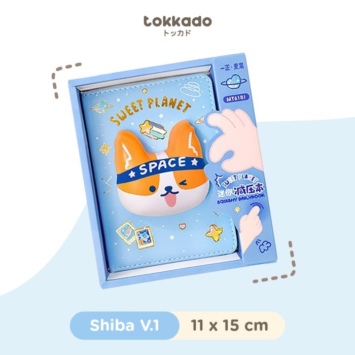 

ANDMA TOKKADO Sweet Planet Squishy Notebook Buku Catatan Diary Agenda Lucu - Shiba V.1