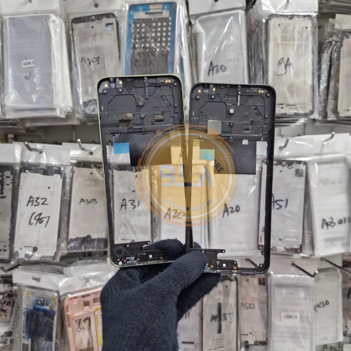 Tulang Tengah Bezel Xiaomi Poco C75 / Redmi 14c - Rangka Bazel Tutup Mesin