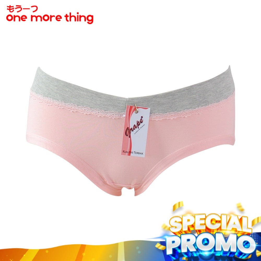 OMT - Grape Cd Wanita Katun Grape Underwear Celana Dalam Panty Hipster Remaja Tpm 0137