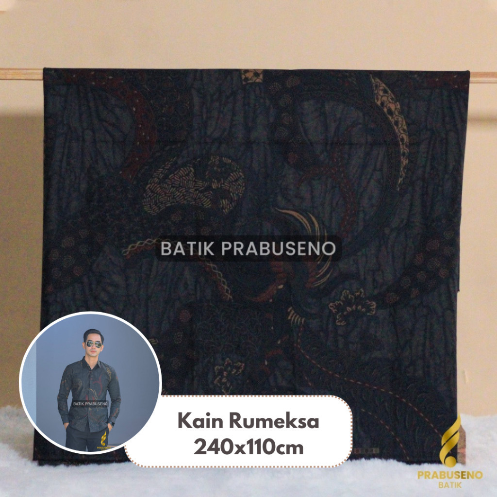 RUMEKSA Kain Bahan  Meteran  Wanita Pria Premium Halus Motif Elegan Modern  Terbaru Katun Solo Etnik