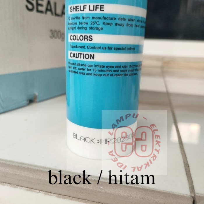 SEALENT | SILENT | SILIKON KACA | LEM KACA - PER DUS - Hitam