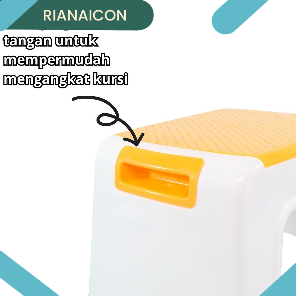 RB Kursi Jongkok Plastik Kursi Kecil Kursi Anak Bangku Plastik Minimalis Bangku Segi Pendek Tebal