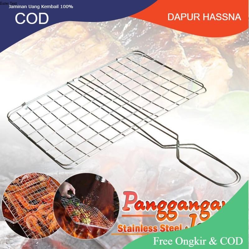 Alat Panggangan Jepit Alat Panggang Bakar Stainless Serbaguna