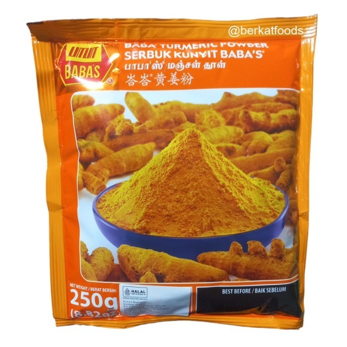 

Babas Turmeric Powder / Haldi powder / Kunyit Bubuk Babas