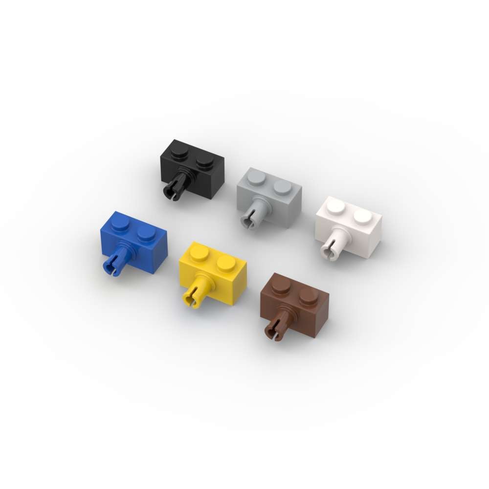 

MOC 10PCS Puzzle Particle 2458 Modified 1x2 With Pin Building Blocks Kit High-Tech Connector Bricks Idea Toys Gift Dropshipping