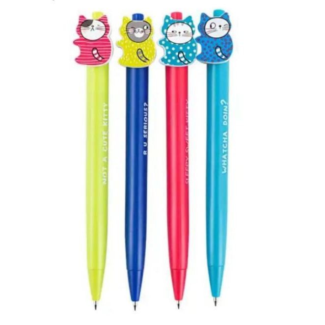 

M&G Bolpen / Pulpen Retractable 0.7 So Many Cats Blue - Pcs