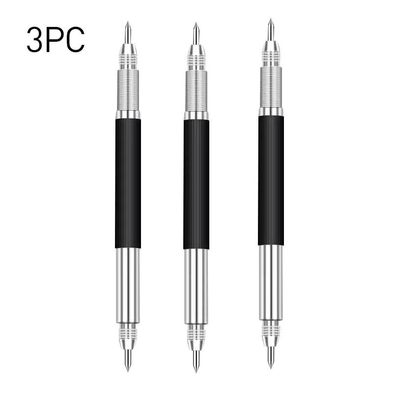 

1/2/3pcs Metal Glass Wood Carving Scribing Marker Tools Double Head Engraving Marking Pen Tungsten Carbide Tip Etching Pencil