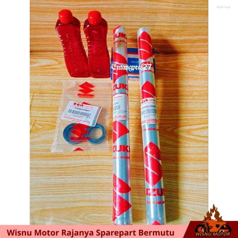 As Shock Sok Depan (Model derat) + Seal shock + Oil Shock Suzuki Smash lama/Smash new/Shogun  110/Sh