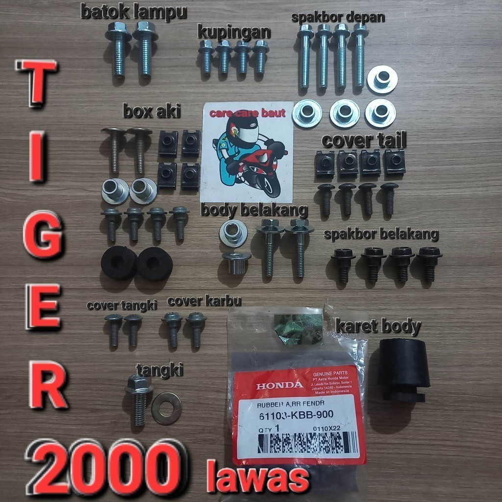 TERBARU  baut set body tiger lawas