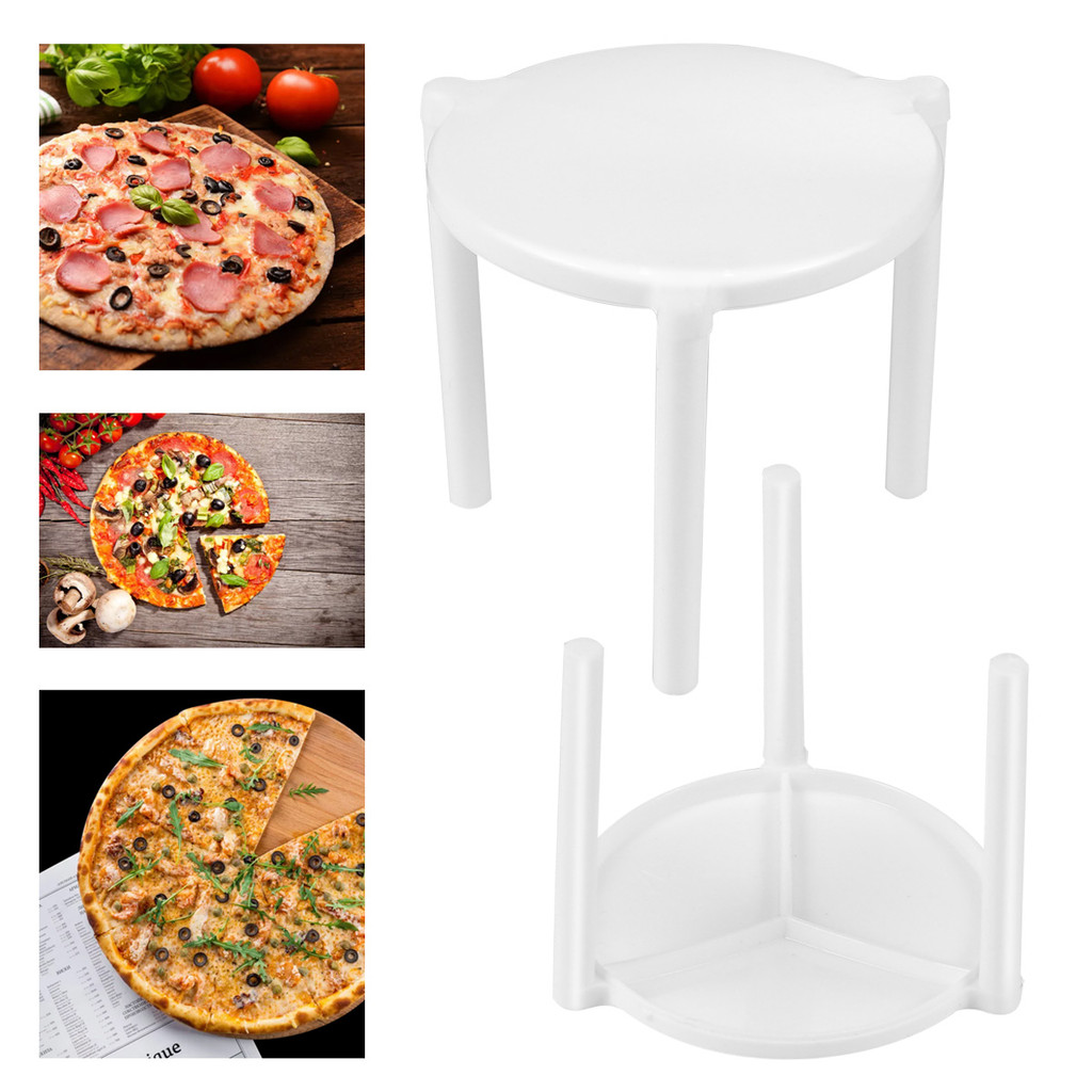 

100pcs Stand Tripod Box Stack Tabletop Takeout Support Takeaway Table Stands Frame Tripods Stackable Toppings