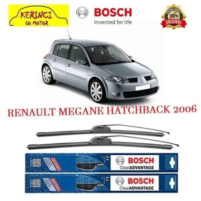 Part WIPER BOSCH CLEAR ADVANTAGE RENAULT MEGANE HATCHBACK 2006 24" & 18"