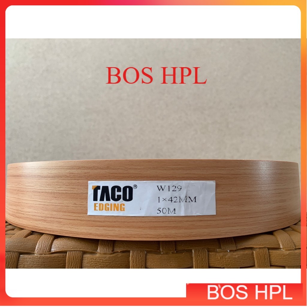 Per 5 Meter Edging Taco W 129 1 x 42 Mm Woodgrain HPL 129 4 Cm