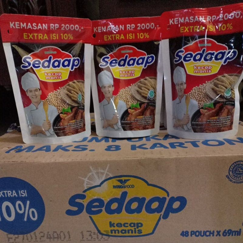 

1 DUS KECAP SEDAAP KECAP MANIS UKURAN 63ML ISI 48 PCS - [NEW] - WOCISHOP88 SEMBAKO
