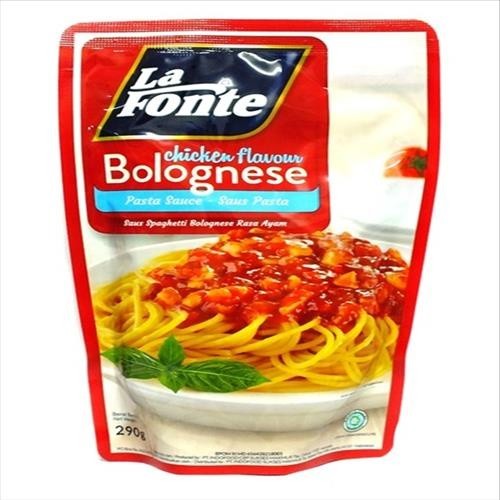

SAUS PASTA LAFONTE 290GR POUCH CHICKEN FLAVOUR BOLOGNESE