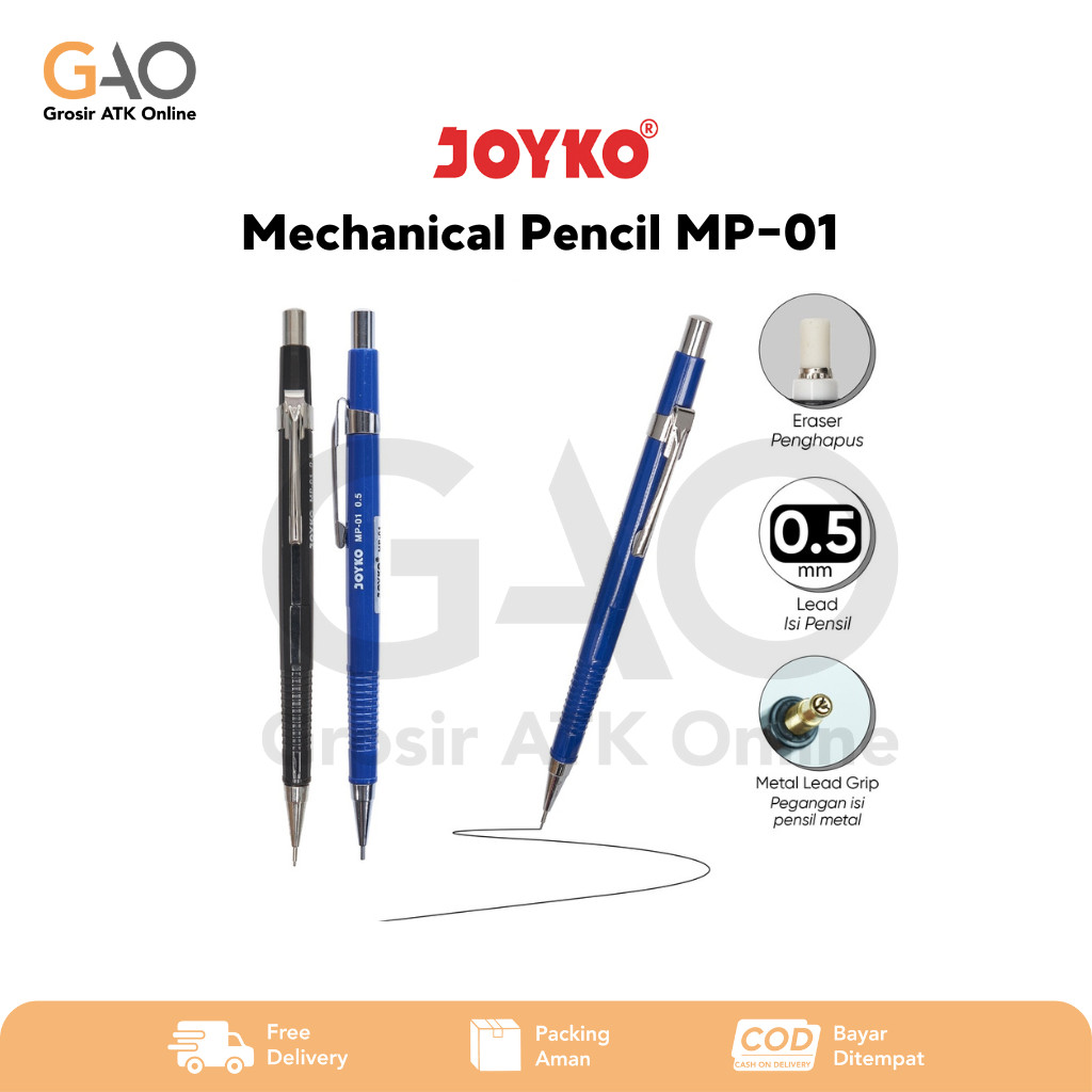 

Mechanical Pencil Joyko Pensil Mekanik Joyko 0.5 mm MP-01