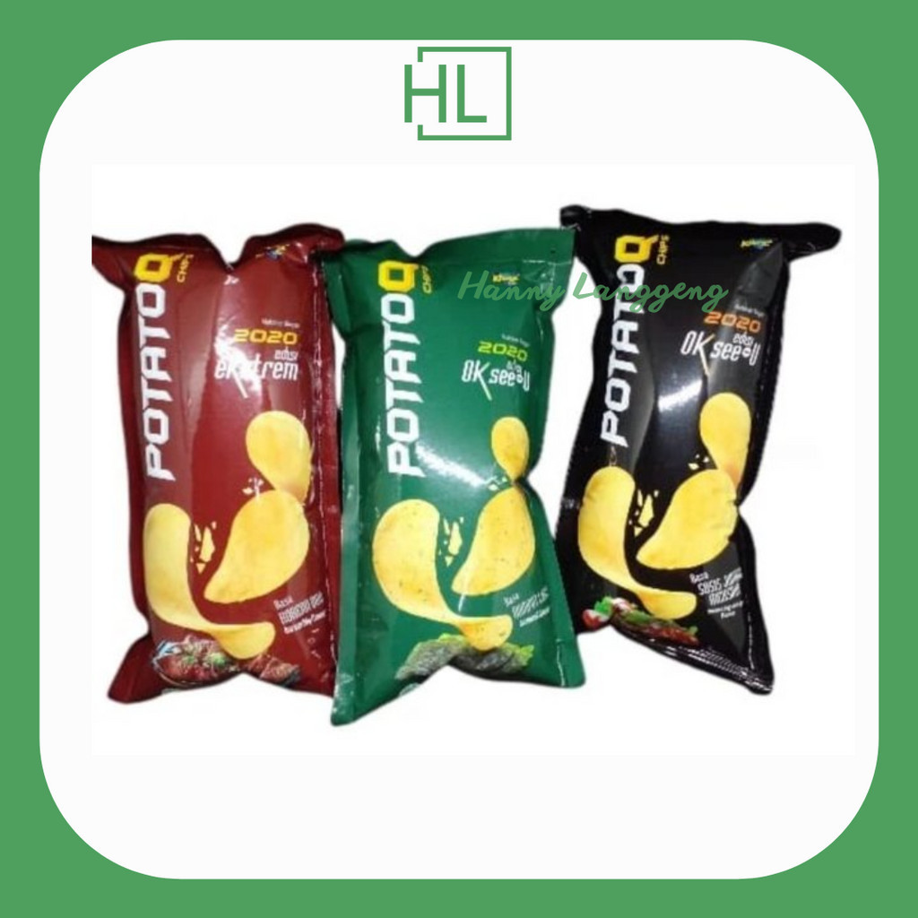 

[HL] Potato Q Chips 1 Pack Isi 10pcs @28gr Rasa Sosis Meksiko/Korean BBQ/Rumput Laut