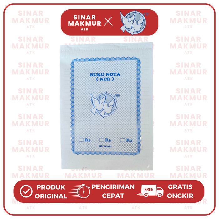 

Buku Nota Kontan/Bon Penjualan Besar NCR Rangkap Merpati Pak