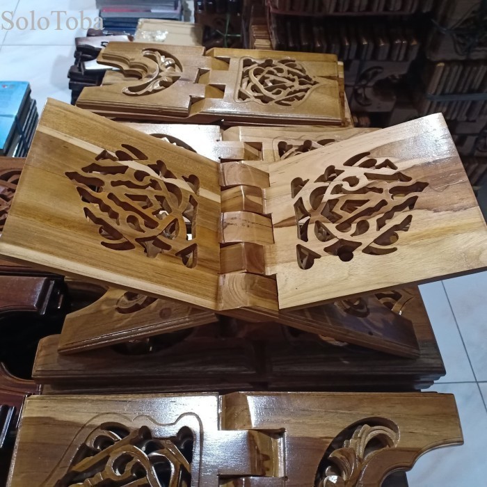 

Rekhal: Tempat Dudukan Al-Quran Kayu Jati 18 murah