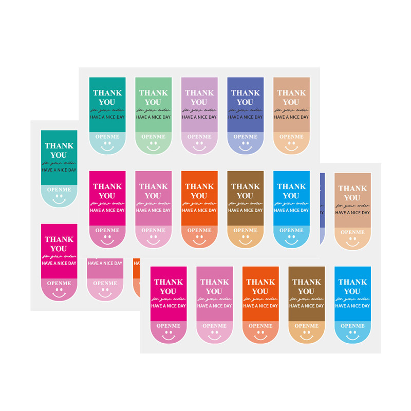 

Stiker Segel Bawa Pulang Stiker Label Perekat Diri Stiker Kotak Hadiah Senyum-LOY