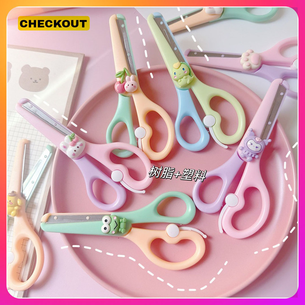 

ALINEA - GUNTING DIY KARAKTER BONEKA KARTUN LUCU / GUNTING AMAN DENGAN UJUNG PELINDUNG DAN KARAKTER BONEKA LUCU / GUNTING AESTHETIC / GUNTING WARNA PASTEL / GUNTING AMAN UNTUK ANAK-ANAK
