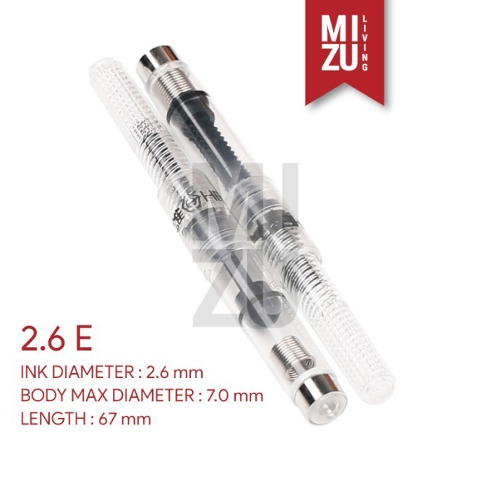 

PROMO!! -MIZU FOUNTAIN PEN INK CONVERTER SCHMIDT INTERNATIONAL 2.3 2.6 3.4 ETC - 2.6E