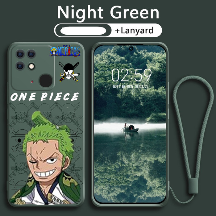 Soft Case Redmi 10c / POCO C40 Liquid Silicone Cover OnePiece Zoro Free Tali