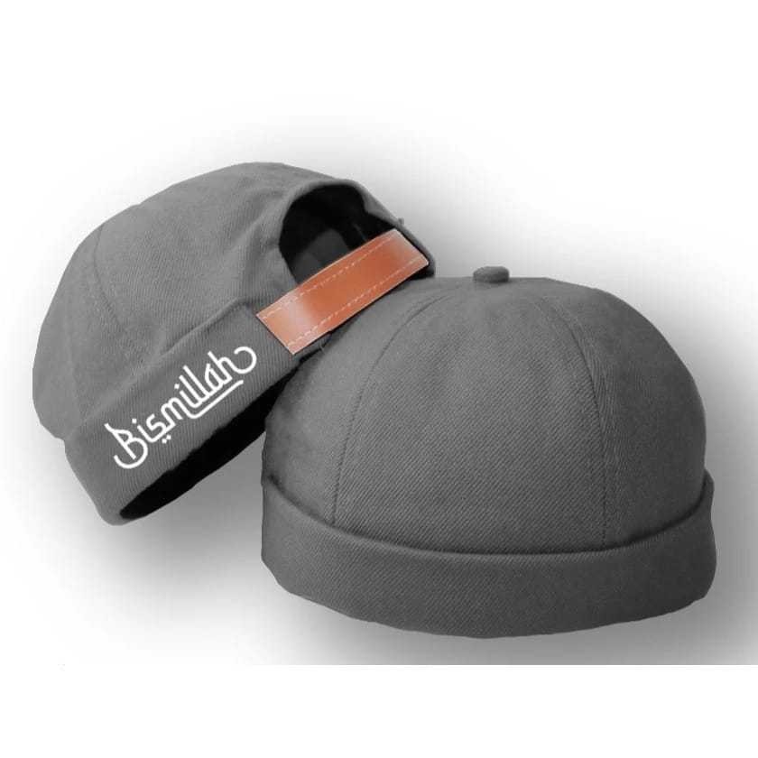 Peci Miki Hat UAS Abu/ Kopiah Pria Dewasa Hijrah Termurah / Topi Peci Mikihat UAS Muslim