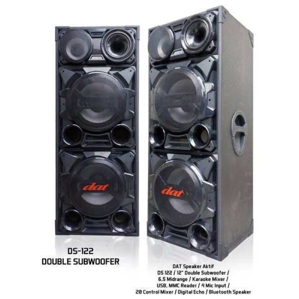 Speaker DAT DS 122 Speaker Aktif Dat 12 inch double woofer speaker DAT Transformer DAT DX122 15 inc 