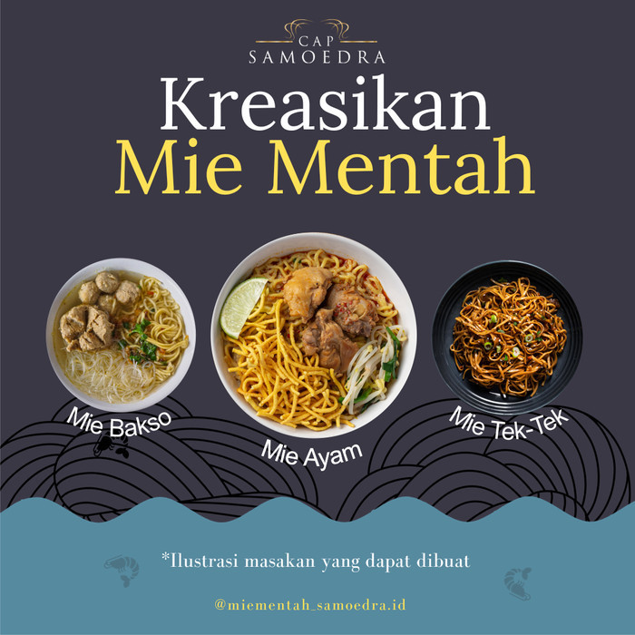 

Mie Mentah / Mie Basah Lebar Telur Bebek Super 1 kg - 1 kg Isi 10