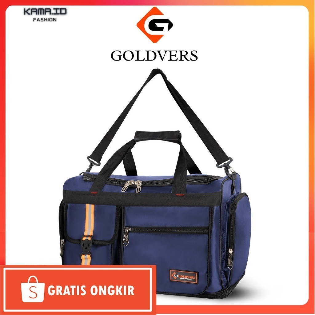 Tas kekinian / Goldvers - Tas Travel Jumbo Besar Pakaian Mudik Pria Wanita
