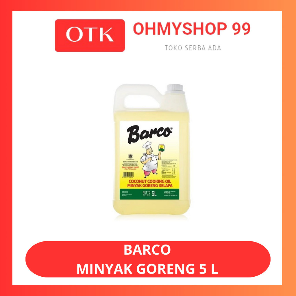 

Barco Minyak Goreng Kelapa 5 Liter Jerycan