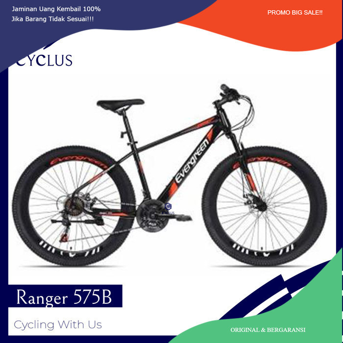 PROMO FLASH SALE GRAB - Sepeda MTB Evergreen Ranger 575 27.5 inch