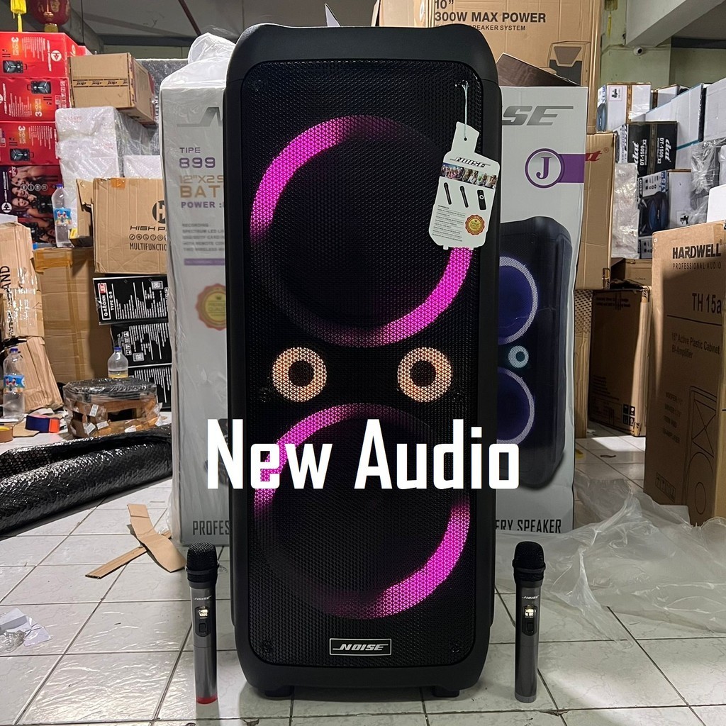 Speaker Portable Wireless Noise 899 J Double 12 inch Original With