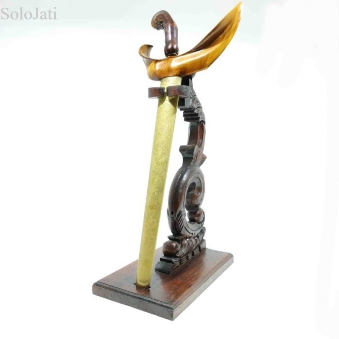 

Stand Jagrak Dudukan Tempat Keris Ukiran Klasik Murah Kayu Jati antik