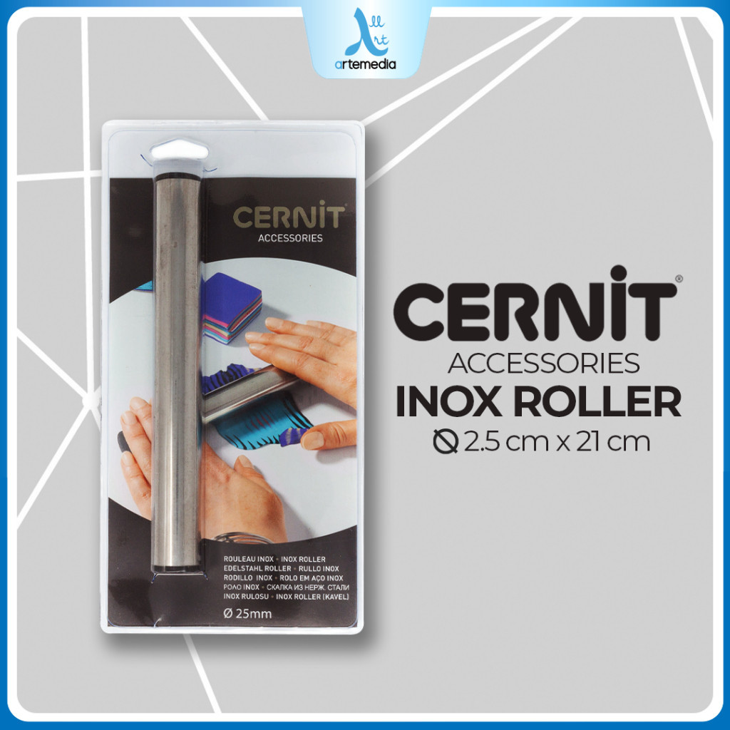 

Cernit Inox Roller Stainless Steel Polymer Clay Modeling Tool