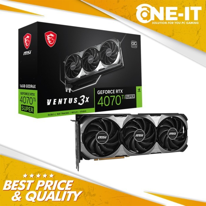 VGA MSI GeForce RTX 4070 Ti SUPER 16G VENTUS 3X OC 16GB GDDR6X