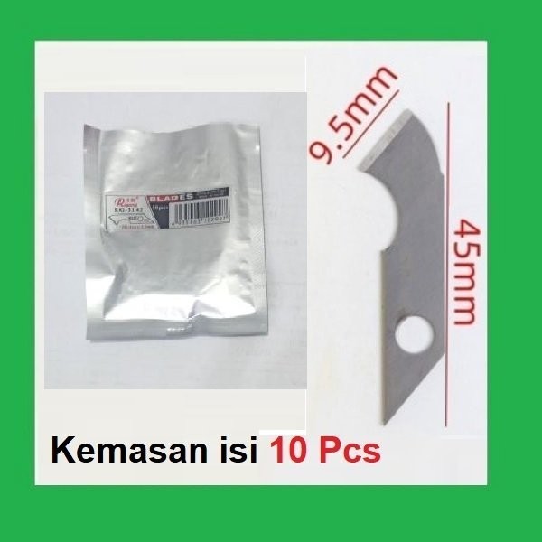 

Qty 10 Pcs RG-3142 Refill mata pisau cutter akrilik piso cutter Rigang