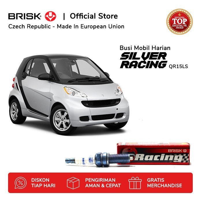 Busi Mobil Smart Fortwo BRISK Silver QR15LS